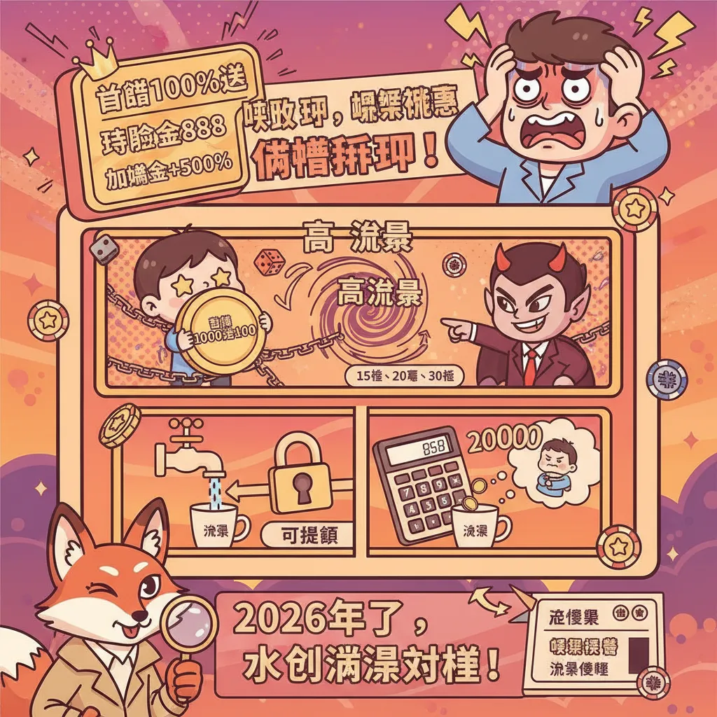 娛樂城優惠怎麼挑？首儲與流水倍數陷阱解析